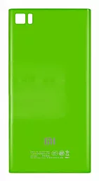 Задняя крышка корпуса Xiaomi Mi3, Original Green - фото Задняя крышка корпуса Xiaomi Mi3, Original Green