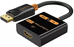 Відео перехідник (адаптер) CABLETIME DisplayPort - HDMI v2.0 4k 60hz 0.2m black (CP20B)
