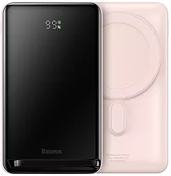 Бездротовий (магнітний) повербанк Baseus Magnetic Bracket 10000mah 20W Pink (PPCX000204)