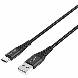 Кабель USB Borofone USB Type-C Cable BX29 Endurant 3A Black