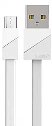 Кабель USB Remax Blade micro USB Cable White (RC-105m)