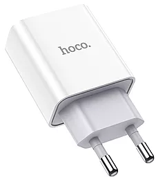Сетевое зарядное устройство Hoco C81A Asombroso White - миниатюра 2