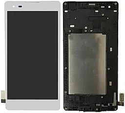 Дисплей LG X Style (K200) з тачскріном і рамкою, White - фото Дисплей LG X Style (K200) з тачскріном і рамкою, White