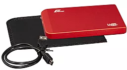 Карман для HDD Frime SATA HDD/SSD 2.5" USB 2.0 Metal (FHE63.25U20) Red