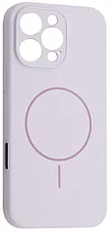 Чехол Silicone Case Full Camera Fine Ring MagSafe для Apple iPhone 16 Pro Glycine - фото Чехол Silicone Case Full Camera Fine Ring MagSafe для Apple iPhone 16 Pro Glycine