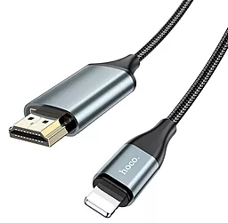 Видеокабель Hoco UA15 Lightning to HDMI 2м Metal Gray