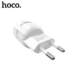 Сетевое зарядное устройство Hoco C41A Wisdom 2USB + micro USB Cable White - миниатюра 3