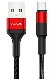 Кабель Usams US-SJ224 U5 USB-A - micro USB 12w 2.4a 1.2м cable Red - фото Кабель Usams US-SJ224 U5 USB-A - micro USB 12w 2.4a 1.2м cable Red