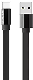 Кабель Borofone BU8 Glory USB-A - Type-C 15w 3a 1.2м cable Black - фото Кабель Borofone BU8 Glory USB-A - Type-C 15w 3a 1.2м cable Black