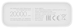 Повербанк ZMI QB821A 20000 mAh White - миниатюра 4 Повербанк ZMI QB821A 20000 mAh White - миниатюра 4