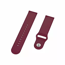 Сменный ремешок для умных часов Xiaomi Amazfit Bip/Bip Lite/Bip S Lite/GTR 42mm/GTS/TicWatch S2/TicWatch E (706189) Dark Red