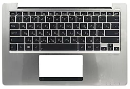 Клавіатура для ноутбуку Asus VivoBook X202E S200E Q200E + передня панель 13GNFQ1AM071