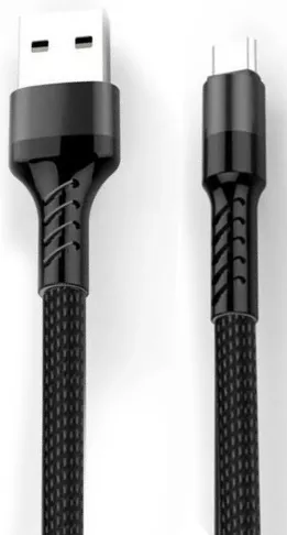 Кабель WUW X157 USB-A - Type-C 15w 3a 1м cable Black - фото 1