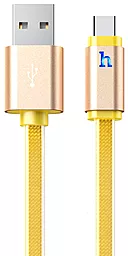USB Кабель Hoco UPL12 Metal Jelly Knitted USB Type-C Cable Gold