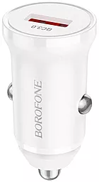 Автомобильное зарядное устройство Borofone BZ18 18W QC3.0 USB-A White