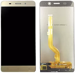 Дисплей Highscreen Power Rage Evo с тачскрином, Gold - фото Дисплей Highscreen Power Rage Evo с тачскрином, Gold