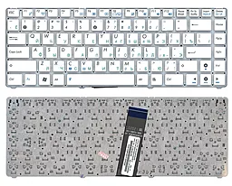 Клавиатура для ноутбука Asus EEE PC 1201 1215 1225 U20 VX6 Eee PC Lamborghini без рамки белая