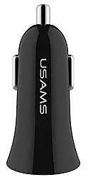 Автомобільний зарядний пристрій Usams Car Charger 2 USB 2.1A Black (US-CC019)