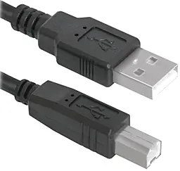 Шлейф (Кабель) Defender USB04-17 USB 2.0 AM/BM 5м чорний (83765) - фото Шлейф (Кабель) Defender USB04-17 USB 2.0 AM/BM 5м чорний (83765)