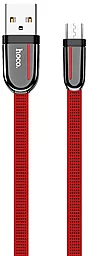 Кабель Hoco U74 Grand USB-A - micro USB 12w 2.4a 1.2м cable Red - фото Кабель Hoco U74 Grand USB-A - micro USB 12w 2.4a 1.2м cable Red