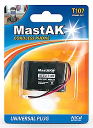 Аккумулятор для радиотелефона MastAK T107 3.6V 400mAh