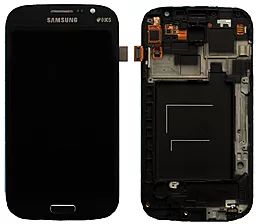 Дисплей Samsung Galaxy Grand I9082 с тачскрином и рамкой, оригинал, Blue
