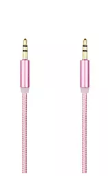 Аудио кабель Gelius AUX mini Jack 3.5mm M/M Cable 1 м pink - фото Аудио кабель Gelius AUX mini Jack 3.5mm M/M Cable 1 м pink