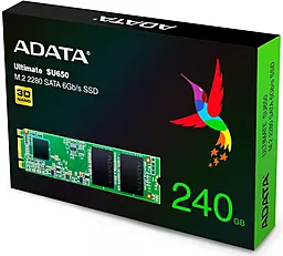 SSD Накопитель ADATA SU650 240 GB M.2 2280 (ASU650NS38-240GT-C) - миниатюра 2