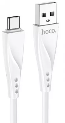 Кабель Hoco DU16 Silica USB-A - Type-C 10w 1м cable White - фото 1