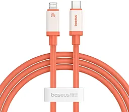 Кабель Baseus 0 Series USB Type-C - Lightning 20w 3a 1м PD cable Orange (P10368802731-00) - фото Кабель Baseus 0 Series USB Type-C - Lightning 20w 3a 1м PD cable Orange (P10368802731-00)