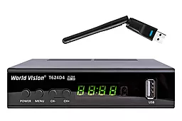 Комплект цифрового ТВ World Vision T624D4 + Wi-Fi Адаптер