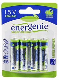 Батарейка Energenie AA (LR6) 4шт (EG-LR6-4BL/4)