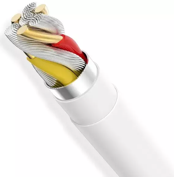 Кабель T-PHOX Nets T-L801 USB-A - Lightning 12w 2.4a 1.2м cable White - фото 5