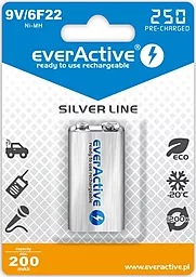 Аккумулятор everActive 6LR61 200mAh BL 1шт - фото Аккумулятор everActive 6LR61 200mAh BL 1шт