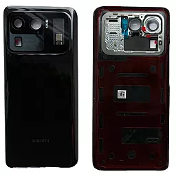 Задняя крышка корпуса Xiaomi Mi 11 Ultra со стеклом камеры Original (снята с телефона) Ceramic Black