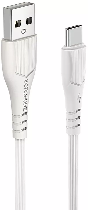 Кабель Borofone BX37 USB-A - Type-C 15w 3a 1м cable White - фото 2