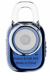 Блютуз гарнітура Baseus A02 Encok Mini Wireless Earphone Blue (NGA02-03) - мініатюра 3