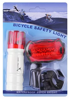 Фонарь велосипедный Bailong DMFL-08-2-1LED, STOP-5LED Waterproof - фото 2