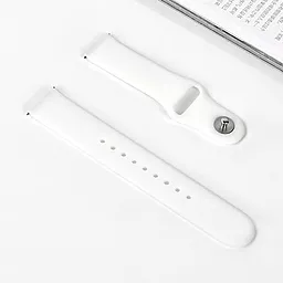 Ремешок для часов COTEetCI  W42 Silicone Band для Samsung Gear S3 20mm White (WH5273-WH-20) - миниатюра 2