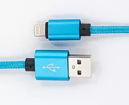 USB Кабель Dengos USB Lightning  Синій (NTK-L-MT-BLUE)
