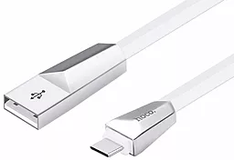 Кабель USB Hoco X4 Zinc Alloy USB Type-C Cable 1.2M White - миниатюра 2