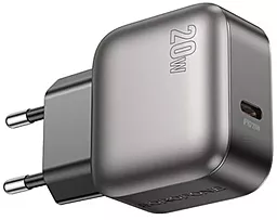 Мережевий зарядний пристрій Borofone BAS53A Absolute 20w PD USB-C fast charger black - фото Мережевий зарядний пристрій Borofone BAS53A Absolute 20w PD USB-C fast charger black