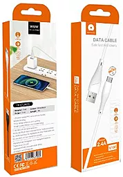 Кабель WUW X196 USB-A - micro USB 12w 2.4a 1м cable White - миниатюра 2 Кабель WUW X196 USB-A - micro USB 12w 2.4a 1м cable White - миниатюра 2