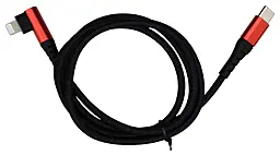 Кабель Monoko UC415 USB Type-C - Lightning 27w 3a 1м PD сable Black - фото Кабель Monoko UC415 USB Type-C - Lightning 27w 3a 1м PD сable Black