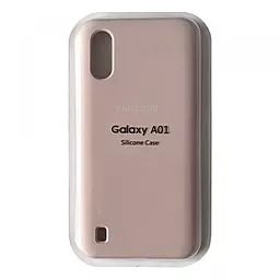 Чехол Epik Silicone Case Full для Samsung Galaxy A01 A015 (2019)  Pink sand