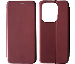 Чехол-книжка Level для Xiaomi Redmi Note 14 4G Global Version Marsala  