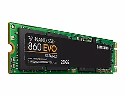 Накопичувач SSD Samsung 860 EVO 250 GB M.2 2280 SATA 3 (MZ-N6E250BW) - мініатюра 2