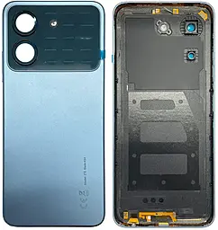 Задняя крышка корпуса ZTE Blade A54 Original Blue - фото Задняя крышка корпуса ZTE Blade A54 Original Blue