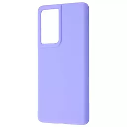 Чохол Wave Full Silicone Cover для Samsung Galaxy S21 Ultra (G998B) Light Purple