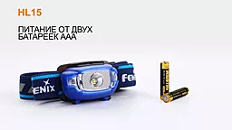 Ліхтарик Fenix HL15 CREE XP-G2 R5 NEUTRAL WHITE Синий - мініатюра 5
